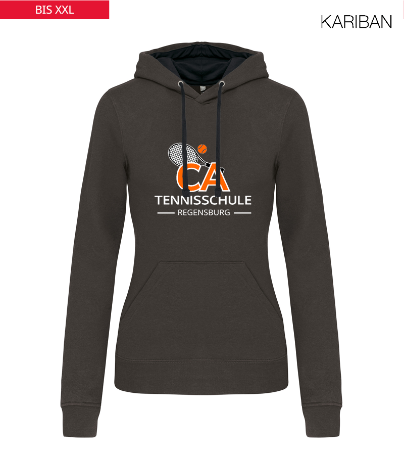 Kariban Damen Hoodie Dark Grey Black "Jacob"